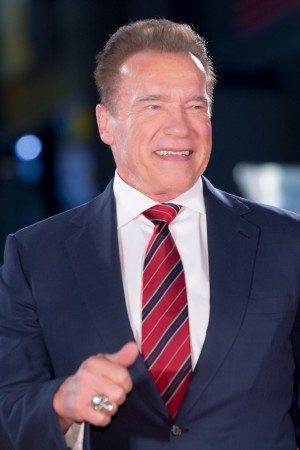 映画『ターミネーター：ニュー・フェイト』ジャパンプレミアに登場したアーノルド・シュワルツェネッガー