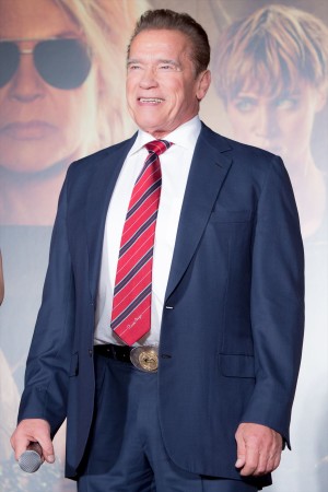 映画『ターミネーター：ニュー・フェイト』ジャパンプレミアに登場したアーノルド・シュワルツェネッガー