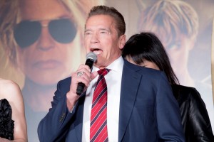 映画『ターミネーター：ニュー・フェイト』ジャパンプレミアに登場したアーノルド・シュワルツェネッガー