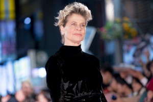 映画『ターミネーター：ニュー・フェイト』ジャパンプレミアに登場したリンダ・ハミルトン