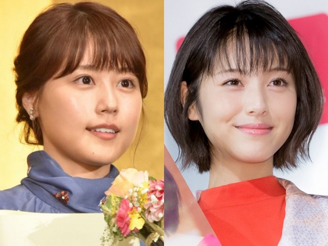 (左から)有村架純、浜辺美波