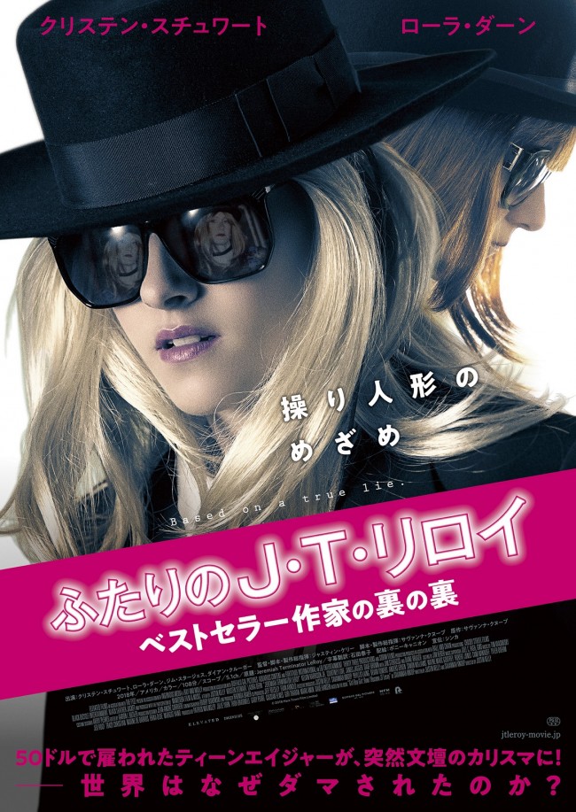 映画『ふたりのJ・T・リロイ ベストセラー作家の裏の裏』ポスタービジュアル