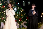 aoyama christmas circus by avexに登場した（左から）鈴木亜美、浅川梨奈