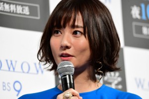 連続ドラマW『蝶の力学 殺人分析班』完成披露試写会に登場した木村文乃