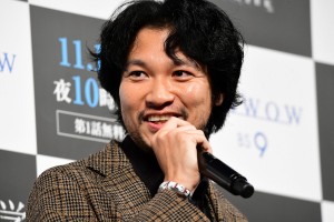 連続ドラマW『蝶の力学 殺人分析班』完成披露試写会に登場した青木崇高