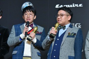 （左から）「The Mavericks of 2019」に登場した亜生（ミキ）、昴生（ミキ）