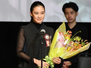 第11回TAMA映画賞授賞式に登場した蒼井優