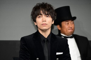 映画『キャッツ』日本語吹替え版制作発表会に登場した山崎育三郎