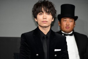 映画『キャッツ』日本語吹替え版制作発表会に登場した山崎育三郎