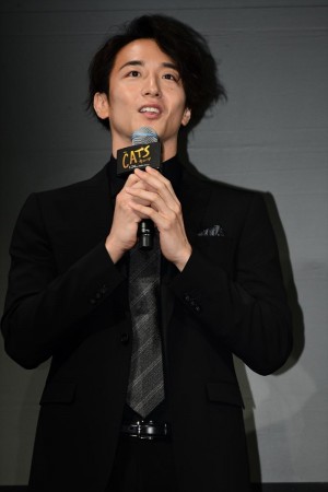 映画『キャッツ』日本語吹替え版制作発表会に登場した大貫勇輔