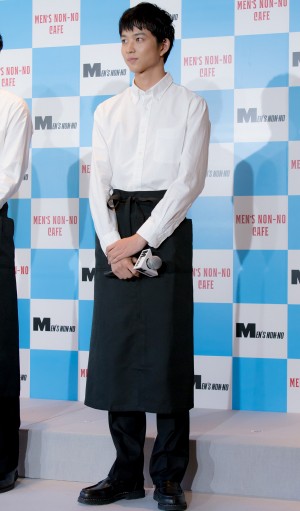 「メンズノンノカフェ」お披露目会に登場した鈴木仁