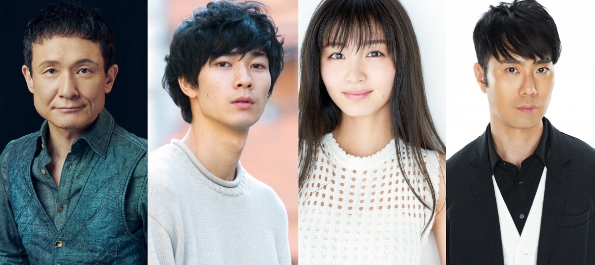 木曜劇場『アライブ がん専門医のカルテ』に出演する(左から)木下ほうか、清原翔、岡崎紗絵、藤井隆