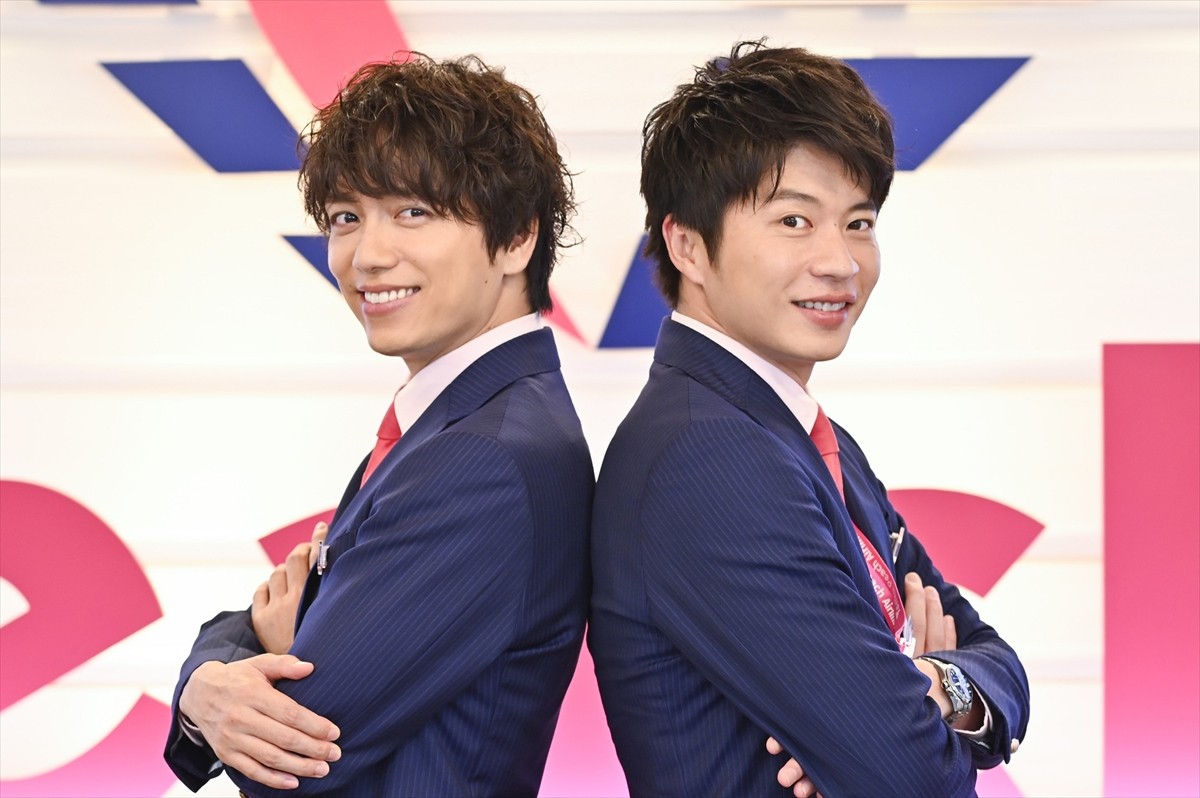 『おっさんずラブ‐in the sky‐』で初共演を果たす(左から)山崎育三郎、田中圭