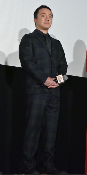 映画『決算！忠臣蔵』初日舞台挨拶に登場した濱田岳