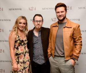 （左から）フローレンス・ピュー、アリ・アスター監督、ジャック・レイナー