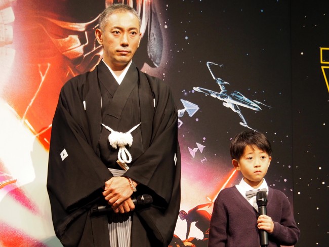 市川海老蔵、堀越勸玄、映画『スター・ウォーズ/スカイウォーカーの夜明け』公開記念 スター・ウォーズ歌舞伎 舞台あいさつに登場