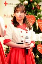 「みんなの献血」クリスマスPRイベントに登場した与田祐希