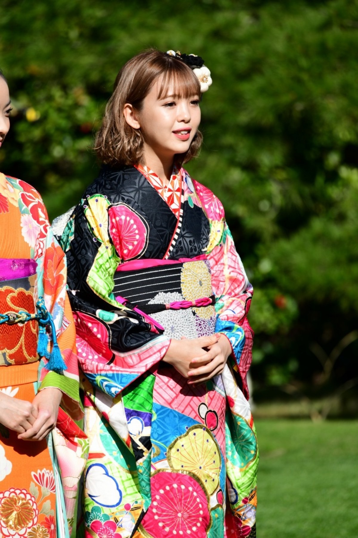 藤田ニコル、艶やかな晴れ着姿を披露　来年は「新しい報告ができそう」