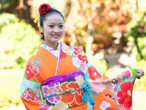 2020年オスカープロモーション晴れ着撮影会に登場した川瀬莉子