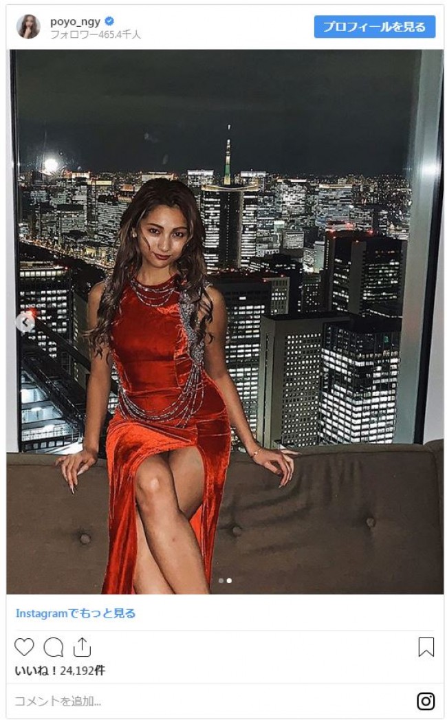 写真）ゆきぽよ、“キャバ嬢ドレス”姿 美脚あらわの大胆スタイル