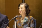 ぴあフィルムフェスティバル「大島渚賞」創設記者会見に出席した女優の小山明子