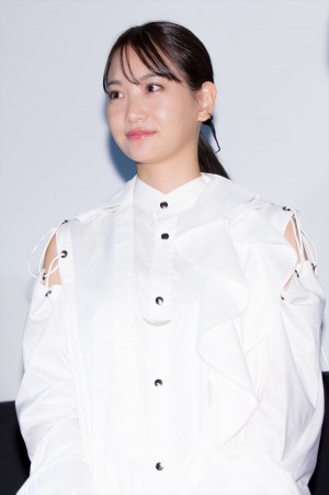 映画『ゴーストマスター』公開記念舞台挨拶に登壇した永尾まりや