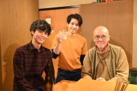 『やめるときも、すこやかなるときも』（左から）藤ヶ⾕太輔、五関晃一、火野正平