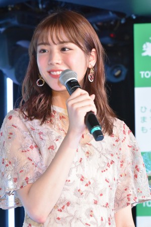 タウングループCM完成発表会に登場した貴島明日香