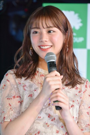 タウングループCM完成発表会に登場した貴島明日香
