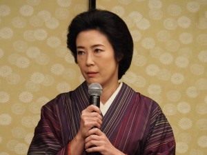 スペシャルドラマ『悪魔の手毬唄～金田一耕助、ふたたび～』制作発表に登場した寺島しのぶ