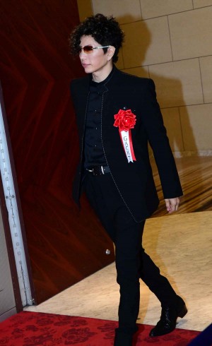 第44回報知映画賞表彰式に登場したGACKT