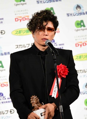 第44回報知映画賞表彰式に登場したGACKT