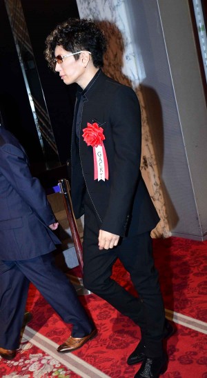 第44回報知映画賞表彰式に登場したGACKT