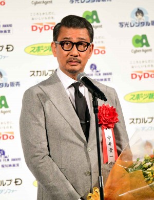 第44回報知映画賞表彰式に登場した中井貴一