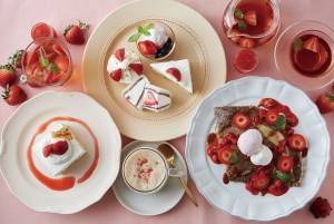 苺づくしのスイーツ＆ドリンク、アフタヌーンティーに登場！　12．26から順次
