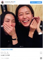 里田まいと中村アンの仲良しツーショット　※「里田まい」インスタグラム