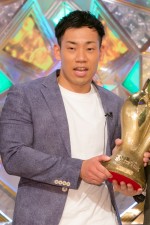 M‐1グランプリ2019 優勝者記者会見に登場したミルクボーイ・駒場孝