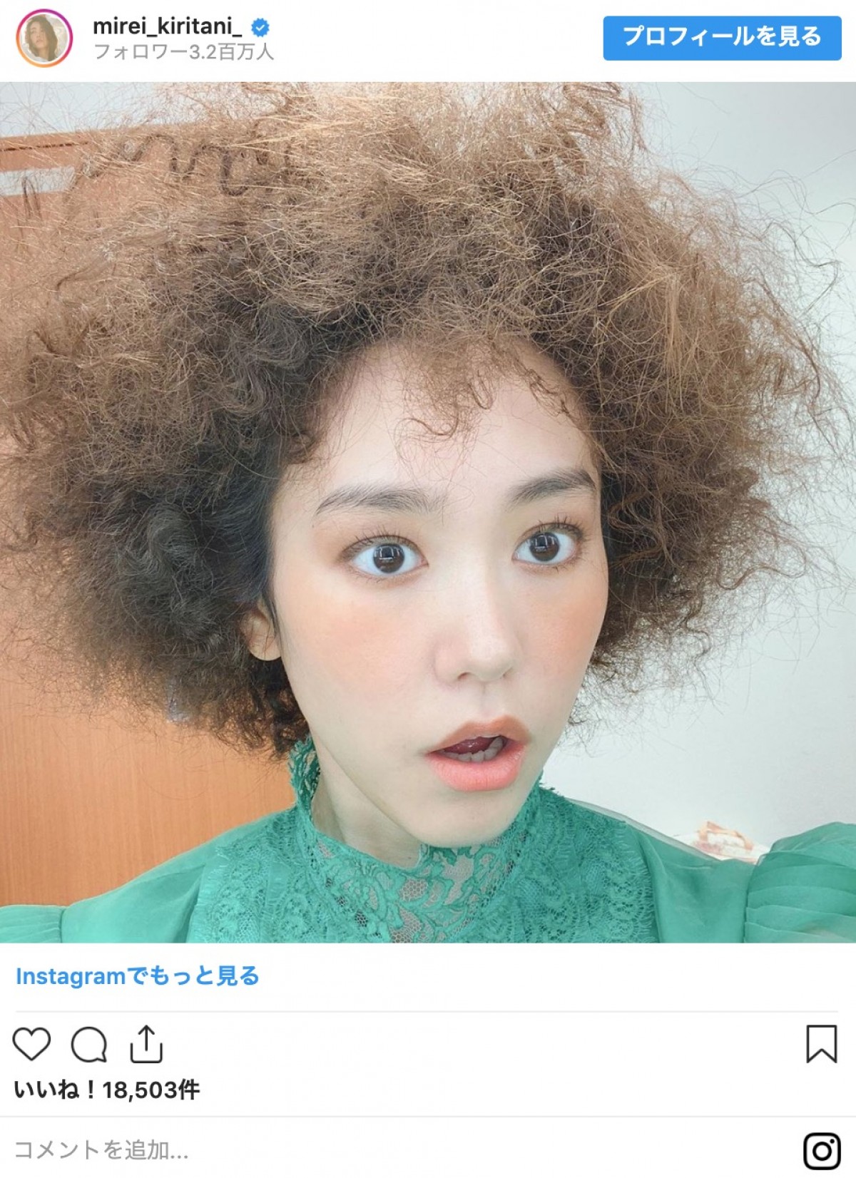 桐谷美玲、衝撃の“鳥の巣”ヘア再び　意外な事実にファンあ然「すごすぎる」