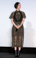 映画『太陽の家』完成披露舞台あいさつに登場した広末涼子