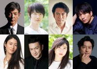 『連続ドラマW　鉄の骨』発表されたキャスト陣（上段左から柴田恭兵、神木隆之介、内野聖陽、向井理、下段左から小雪、中村獅童、土屋太鳳、石丸幹二）