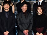 【写真】笑顔の石田ゆり子、佐藤浩市＆西島秀俊と登場 『サイレント・トーキョー』製作発表会見