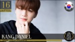 2019年「世界で最もハンサムな顔100人」16位：KANG DANIEL　　※「TC Candler」Youtubeのスクリーンショット