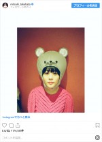 ねずみ姿で新年のあいさつをする高畑充希　※「高畑充希」インスタグラム