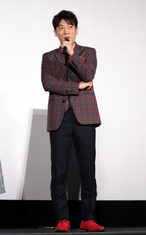 『映画 おかあさんといっしょ　すりかえかめんをつかまえろ！』プレミア上映会舞台あいさつに登場した横山だいすけ