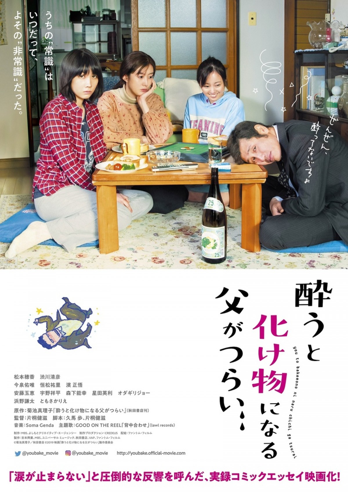 松本穂香がナレーション担当『酔うと化け物になる父がつらい』予告＆ポスター解禁