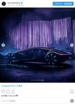 『アバター』にインスパイアされた新コンセプトカー「VISION AVTR」　※「Mercedes‐Benz」インスタグラム