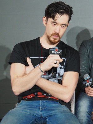 小路アンドリュー、映画『G.I.ジョー：漆黒のスネークアイズ』製作発表会に出席