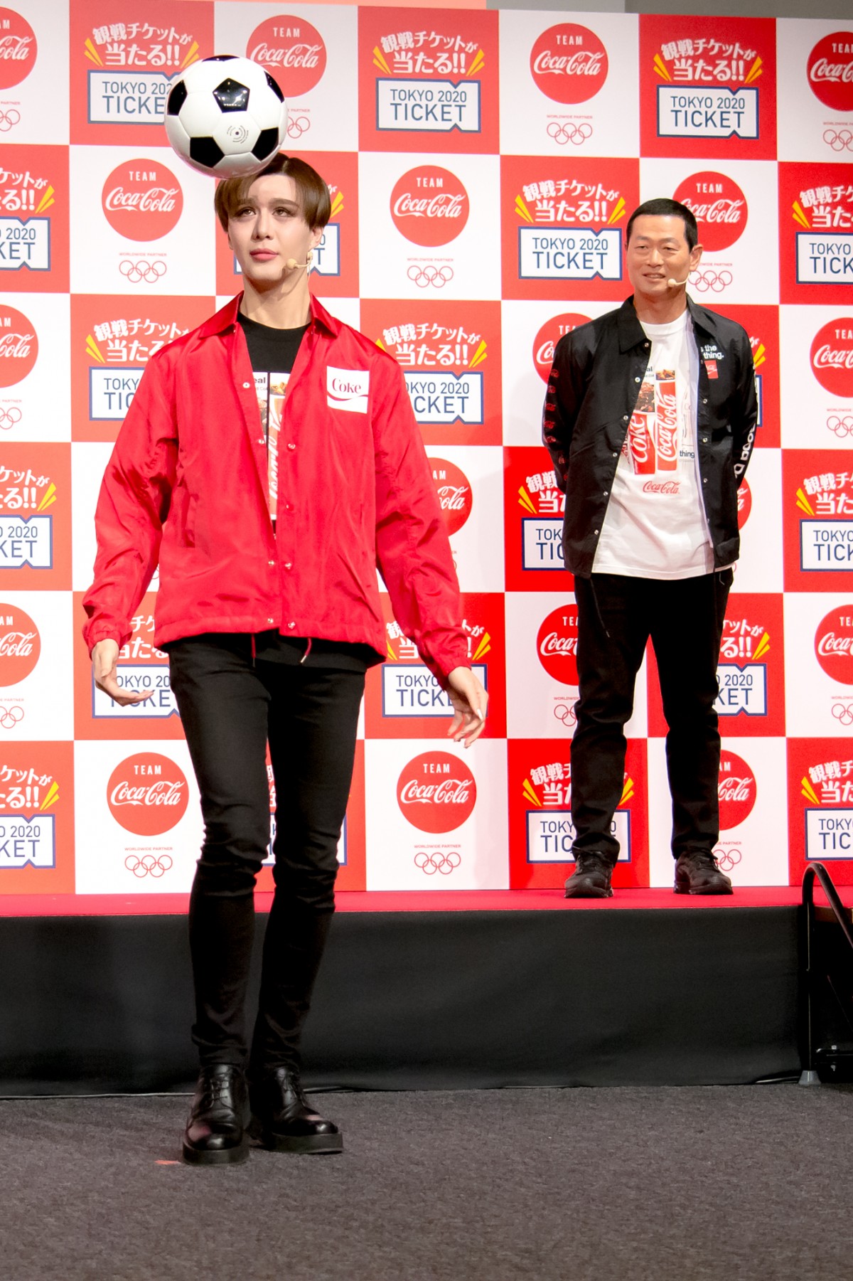 桑田真澄＆Matt、3年ぶりのイベント共演　親子でリフティング対決