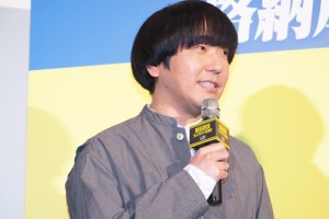 映画『前田建設ファンタジー営業部』完成披露上映会に登場した本多力