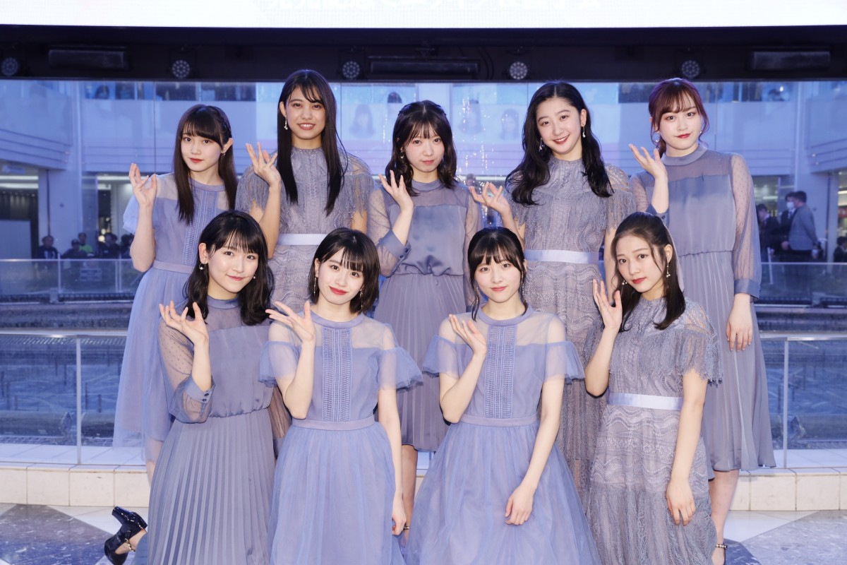 新曲「意識高い乙女のジレンマ/抱きしめられてみたい」の発売記念イベントを開催したつばきファクトリー